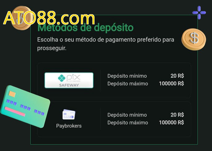 O cassino ATO88.combet oferece uma grande variedade de métodos de pagamento